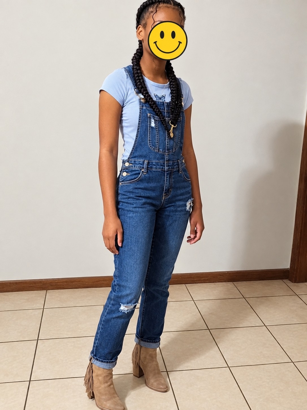 Blue Denim Overalls - Classic Women's Jeans